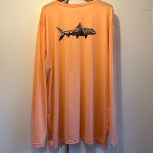 Patagonia Men’s 3XL orange long sleeve light weight spf shirt